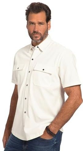 Overhemd - Effen - Katoen - Knoopsluiting - Kentkraag - Kwartmouw