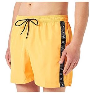 Calvin Klein Heren Medium Trekkoord Zwembroek, Mango Oranje, S