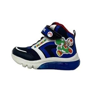 Geox J Ciberdron Boy J Sneakers voor kinderen, Blauw (marine royal), 27 EU