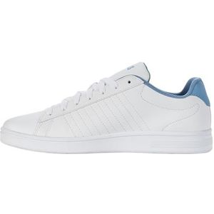 K-Swiss Court Shield Sneakers voor heren, Wit Ashleigh Blue Beryl Green, 47 EU