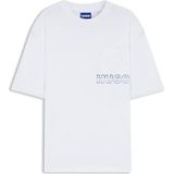 HUGO - Blue T-shirt - Wit - Regular Fit - Korte Mouwen