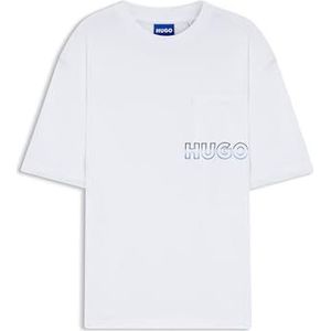 HUGO - Blue T-shirt - Wit - Regular Fit - Korte Mouwen