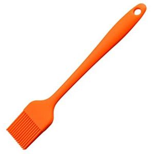 IXCVBNGHS All-inclusive siliconen borstel crèmeborstel grillborstel olieborstel, outdoor en huishoudelijke borstel (oranje), small