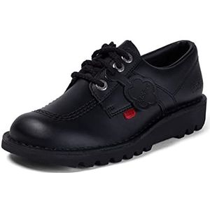 Kickers Kick Lo leren schoenen voor heren, extra comfort voor je voeten, extra duurzaamheid, premium kwaliteit, Zwart, 42 EU