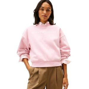 TOMMY HILFIGER Sweatshirt  rosa / wit