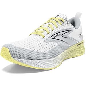 Brooks Levitate 6 Damessneakers, wit/Oyster/Geel, 37,5 EU, White Oyster Yellow, 37.5 EU