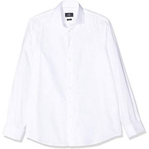 Hackett London Pinpoint Dc Formele Shirt voor heren, Wit (Wit 800), XS (Fabrikant maat:145)