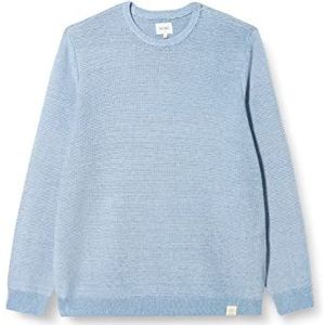 MUSTANG Klassieke stijl Emil C Structure Trui, Faded Denim 5124, L, Vervagen Denim 5124, L