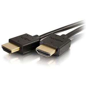 C2G 0.9m Flexible High Speed HDMI Cable with Low Profile Connectors - 4K 60Hz Compatible with Xbox One, Xbox Series S, Blu-ray, DVD, PS4, PS5, Smart TV, Soundbar and Monitors