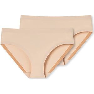 Uncover by Schiesser Invisible Slip Ondergoed voor dames, verpakking van 2 stuks, zand, XL