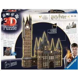 Ravensburger Harry Potter - Hogwarts Castle: Astronomy Tower Night Edition (626 Pieces) 3D Puzzel