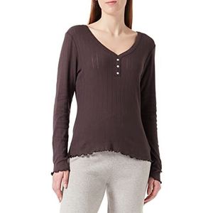 ICHI IHGIA LS T-shirt voor dames, 190915/Coffee Bean, M