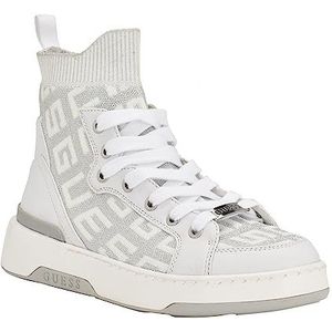 GUESS Dames Heren Sneaker, wit 140, 3 UK, Wit 140, 36 EU