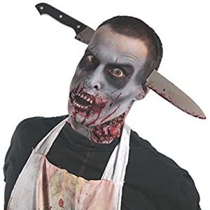 Rubie's officiële Zombie mes door het hoofd, Halloween kostuum accessoire
