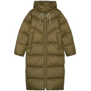 Marc OPolo Denim donsjas voor dames, met capuchon, waterafstotend, Dark Earth., XXS