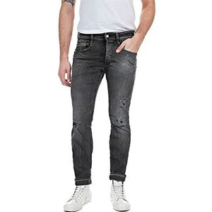 Replay Anbass Slim Fit Bio Herenjeans, donkergrijs 097-3, 31W / 36L