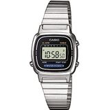 Casio Digitaal polshorloge voor dames met roestvrijstalen armband LA-670WEA-1EF, zilver, Vintage Mini Edition