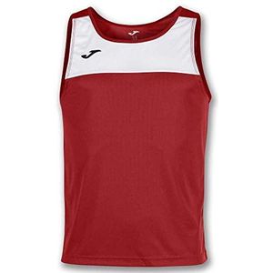 Joma Race T-shirt voor heren, kinderen, rood/wit, XS