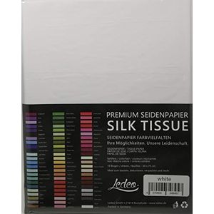 Premium zijdepapier zijdepapier - 10 vellen (50 x 75 cm) - kleur naar keuze (wit)