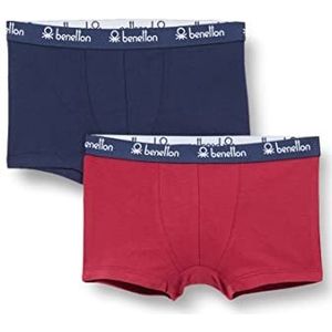 United Colors of Benetton Korte boxershorts voor kinderen en jongeren, kardinale 07p, XS