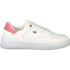 Tommy Hilfiger - Essential Basket Sneakers - Wit - 30% Polyester 30% Leer 40% Polyethyleen