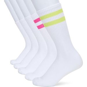 JACCONTRA TENNIS SOCKS 5 PACK, Wit/Pack: Wit - Wit - Wit - Wit, One Size