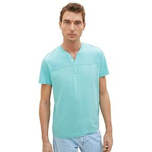 TOM TAILOR Heren 1036419 T-shirt, 32036-Aqua Streaky Melange, XL, 32036 - Aqua Streaky Melange, XL