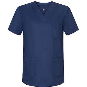 MISEMIYA - Kasack Unisex arts verpleegkundige uniform werkreiniging esthetische tandarts diergeneeskunde horeca - Ref.817, Donkerblauw, 3XL