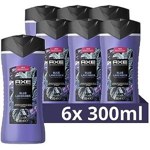 AXE Fine Fragrance Collection Blue Lavender Douchegel, voor 12 uur frisheid met de geur van premium parfum - 6 x 300 ml - Voordeelverpakking