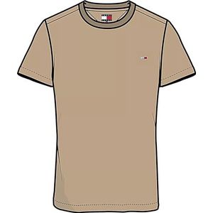 Tommy Jeans Heren T-shirt met korte mouwen Original Slim Fit, beige (Relic Tan), XXS
