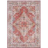 Nouristan - Asmar - Vloerkleed - Baksteenrood - 100% Polyester, Öko-Tex Standard 100, 0,7 mm hoogte, 1000 g/m²