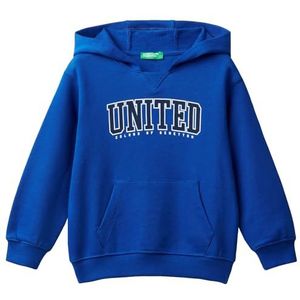United Colors of Benetton Jongens Maglia C/Capp. M/L 3j68g200q sweatshirt met capuchon, Blu, VK, Blu, L