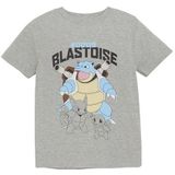 MINYMO Jongens T-shirt met korte mouwen met Pokémon-opdruk, grijs, 110 cm