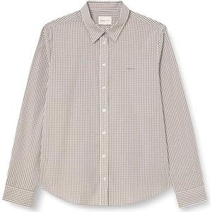REG POPLIN Gingham Shirt, beige, 44