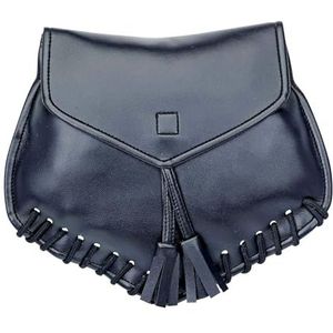 Widmann 09814 riemtas in lederlook, dames, zwart, eenheidsmaat