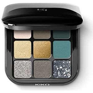 KIKO Milano Glamour Multi Finish Eyeshadow Palette 06 | Palet Met 9 Kleuren Oogschaduw Met Verschillende Finishes