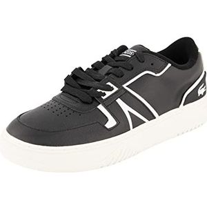 Lacoste 45SMA0126, korte sneakers voor heren, BLK/WHT, 44 EU, Blk Wht, 44 EU