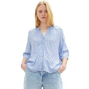 TOM TAILOR Denim Dames blouse 1035906, 32107 - Light Blue Flower Print, XXL
