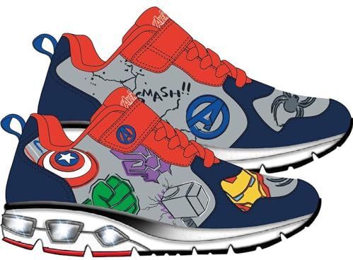 CERDÁ - Avengers - Gymschoenen - Rood en Blauw - 32 EU - Met LED-verlichting