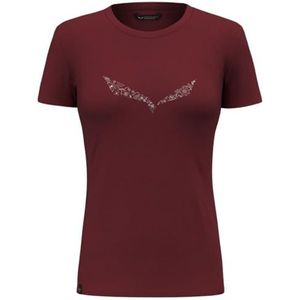 Salewa Solid Dry W T-shirt voor dames, Syrah, XL