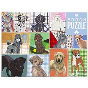 Hondenpuzzel 1000 stukjes - Geïllustreerde dieren met bijpassende trivia-blad met poster en rassen | Verjaardagscadeau, cadeaus voor volwassenen of kinderen, huisdieren, kunst aan de muur