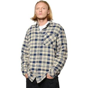 Kaporal, Herenhemd, regular fit, lange mouwen, overhemdkraag, model bowy, kleur indigo, maat XXL, Indigo, XXL