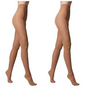 Conte Elegante Dames Panty EPISODE 50 DEN Gebreide Microvezel Fluweel Zacht Klassiek Versterkte Tenen Warm voor Herfst en Winter Kleur Brons Maat 4