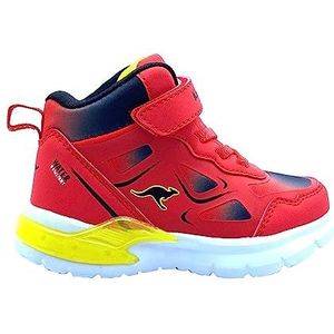 KangaROOS K-sl Genius Ev sneakers voor kinderen, uniseks, Fiery Red Jet Black, 24 EU