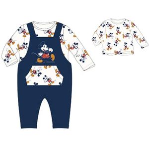 Disney 2-delige set sweater + broek (3 tot 23 maanden), Mickey, zacht en warm: sweatshirt + joggingbroek, gemengd patroon, voor meisjes en jongens, model DIS MFB 5112B617-S1-23M