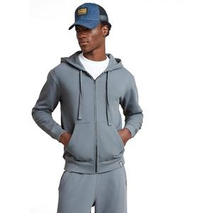 G-Star RAW Essential Relaxed Zip Thru Sweater met capuchon, grijs (Axis D25528-d395-5781), M