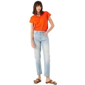 Garcia Dames T-shirt met korte mouwen, Manderin Red, XS