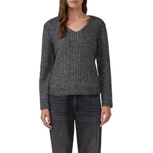 s.Oliver - Gebreide Trui - V-halslijn - Met Pailletten