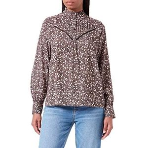 Garcia Damesshirt met lange mouwen, zwart, XS