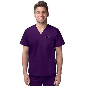 Sivvan Uniseks V-hals 3 Zak Schrobben Top - S8304 - Purper - 3X